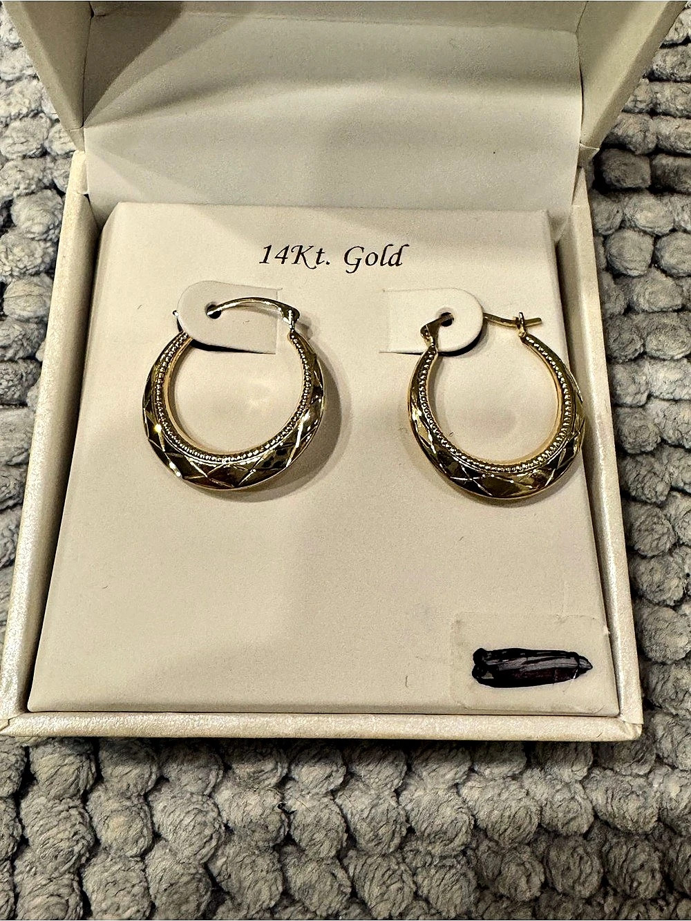 Candela Jewelry Gold Hoop Earrings 14K Gold New